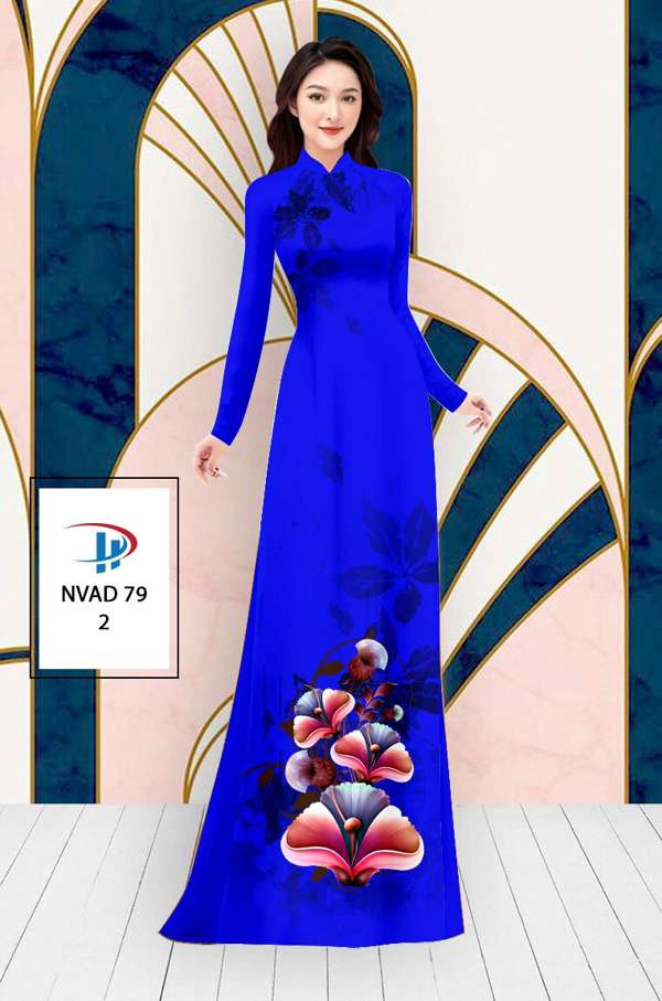 Vải Áo Dài Hoa In 3D AD NVAD79 63